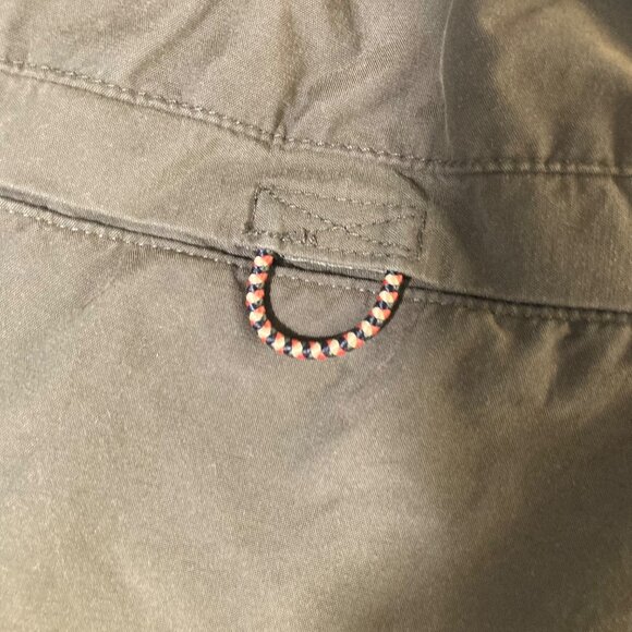 Mens Roundtree & Yorke Outfitters Cargo Hiking Shorts Belt Green L Cotton Nylon - Picture 6 of 8